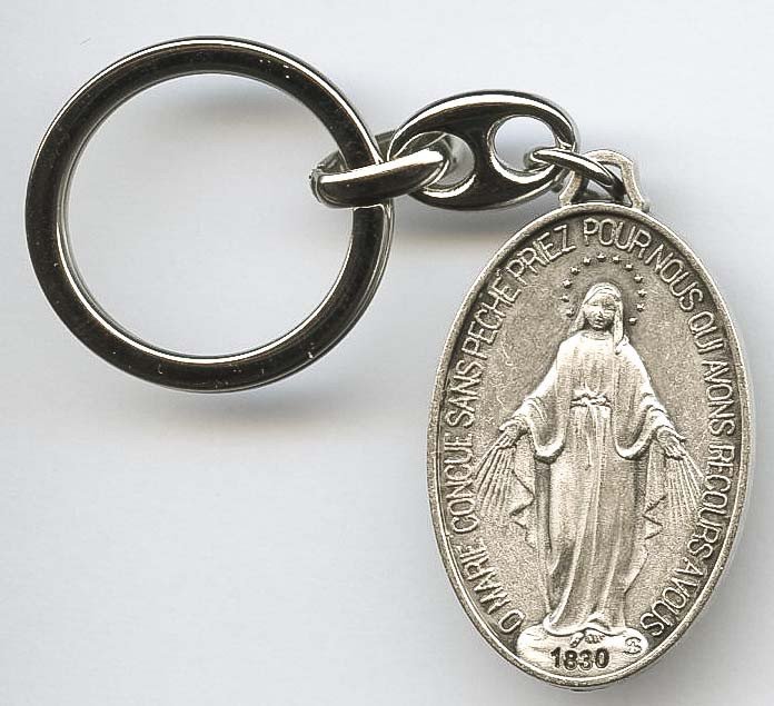Porte-clés Vierge Miraculeuse