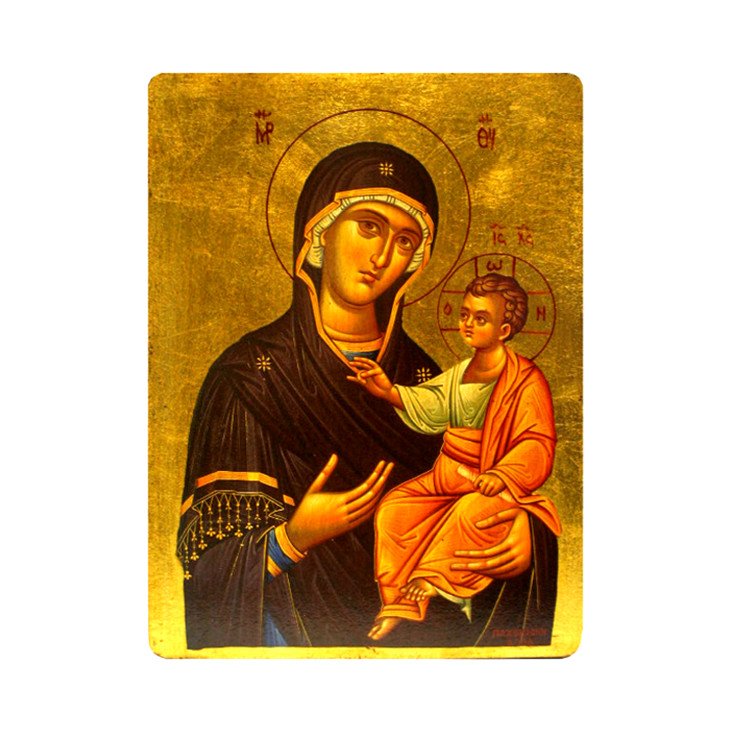 Icône Plate Vierge toute Puissante