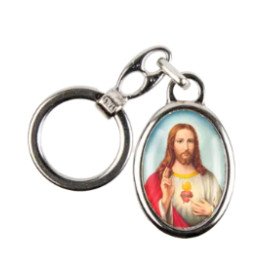 Porte-clés Sacré-Coeur de Jésus couleur