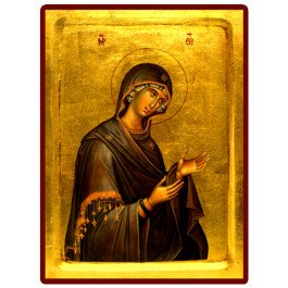 Icône Creuse Vierge en prière