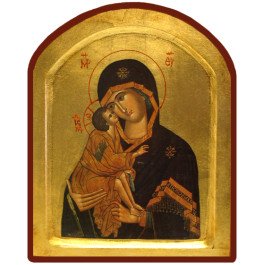 Icône Creuse Arrondie Vierge de Vladimir