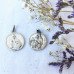 Médaille Scapulaire métal - métal argenté - 18 mm