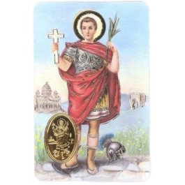 Carte de prière avec poinçon - Saint Expédit