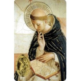 Carte de prière avec poinçon - Saint Dominique