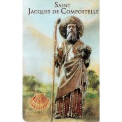 Carte de prière avec poinçon - Saint Jacques