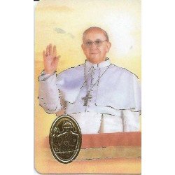 Carte de prière avec poinçon - Pape François