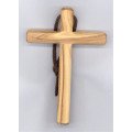 Croix d'aube en bois d'olivier sans cordon - 10 cm