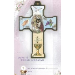 Croix & certificat de communion - Fille