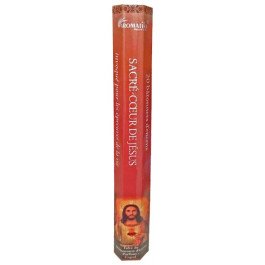 Encens naturel Sacré-Cœur de Jésus tube de 20 bâtonnets