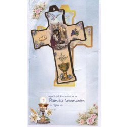 Croix & certificat de communion - Garçon