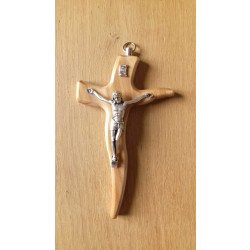 Crucifix en bois d'olivier - 12 cm