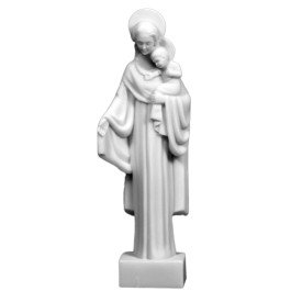 Statue de la Vierge des Foyers en albâtre - 15 cm