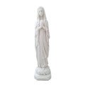 Statue de la Vierge de Lourdes en albâtre - 20 cm