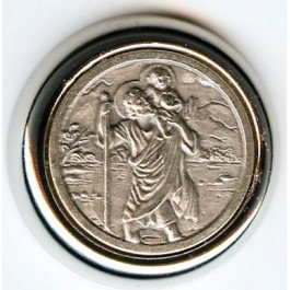 Plaque auto 3 cm - Saint Christophe