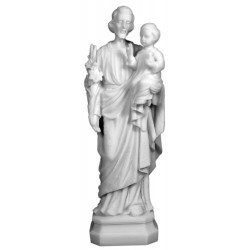 Statue de Saint Joseph en albâtre - 20 cm