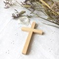 Croix d'aube bois clair - 10 cm