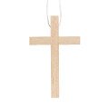 Croix d'aube bois clair - 10 cm