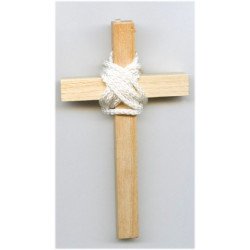 Croix d'aube bois clair - 10 cm