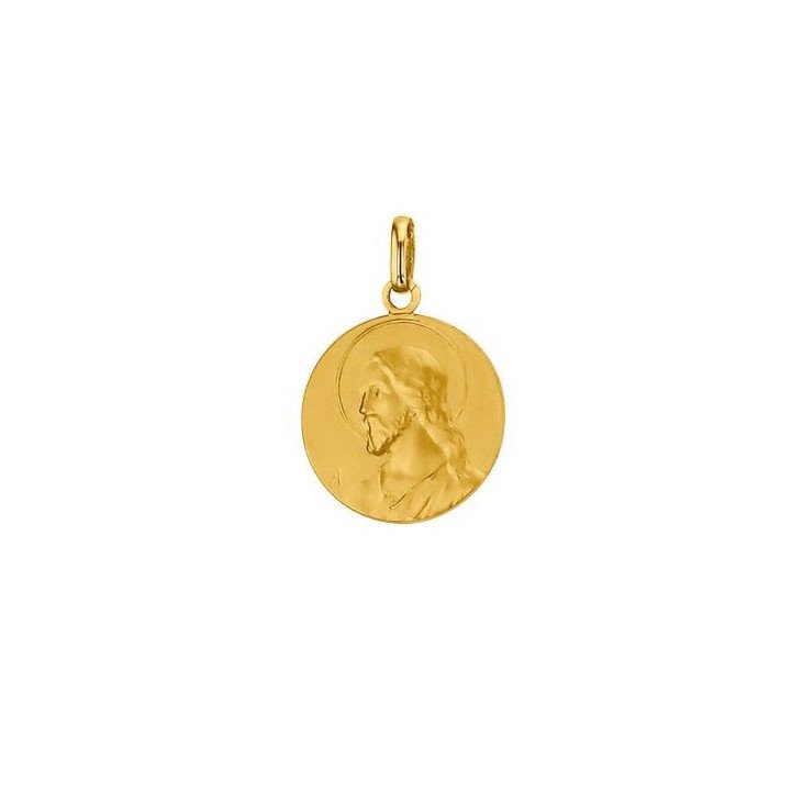Médaille du Christ 16 mm en or 9 carats