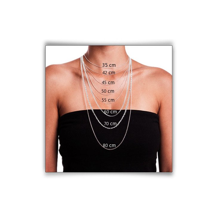 Chaîne maille gourmette en or 18 carats - 50 cm