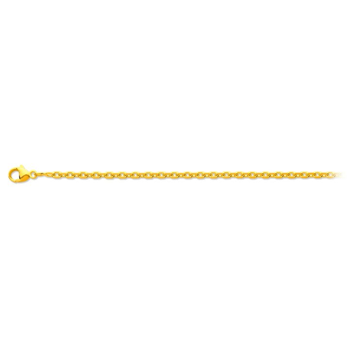 Chaîne maille forçat en or 18 carats - 45 cm