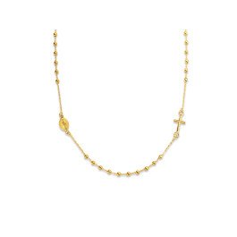 Collier chapelet de la Médaille Miraculeuse - Or 18 carats