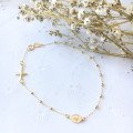 Bracelet chapelet en or