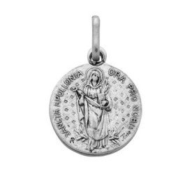 Médaille Sainte Apolline - 15 mm - laiton