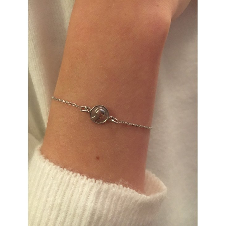 Bracelet avec médaille de la Vierge Marie - Argent