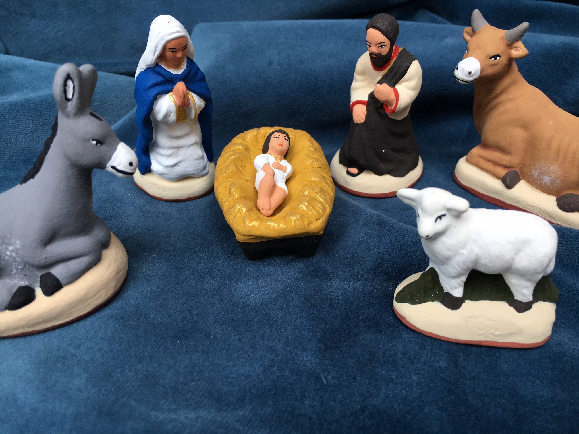 Santon De Provence Saint-Joseph à Genoux - Nativité - Santons Flore