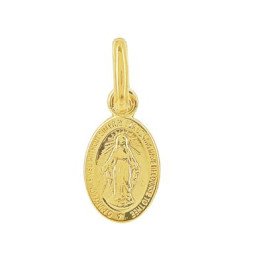 Médaille Miraculeuse 8 mm  en or 18 carats
