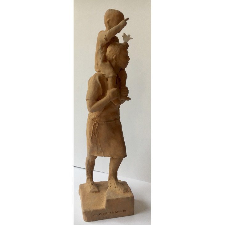 Statue Saint Joseph de la Marche de Cotignac - couleur