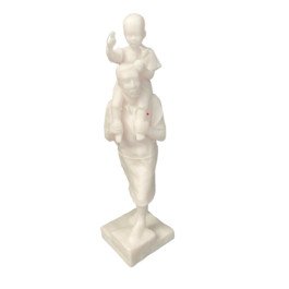 Statue Saint Joseph de la Marche de Cotignac - Albâtre blanc - 19 cm