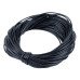 Cordon ciré noir 1 mm - 60 cm