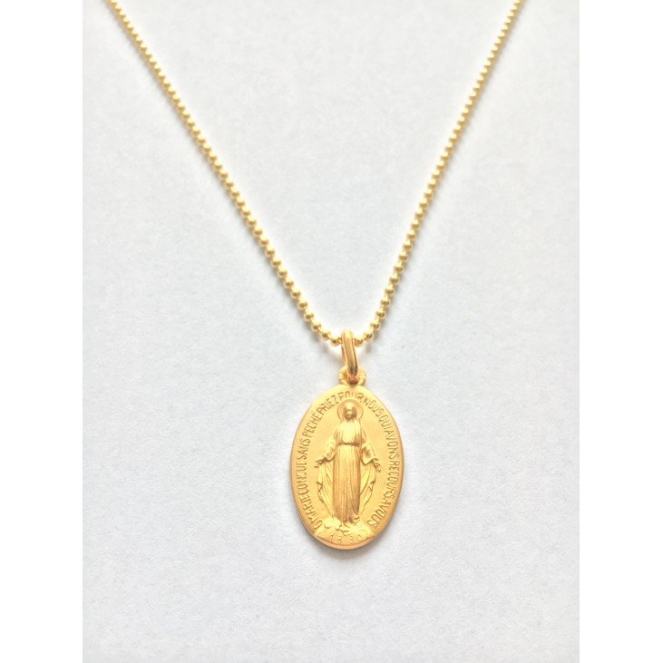 Chaine petits grains 45 cm - 1.4 mm - Plaqué Or