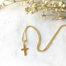 Chaine petits grains 45 cm - 1.4 mm - Plaqué Or