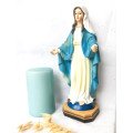 Statue de la Vierge Miraculeuse brune - résine