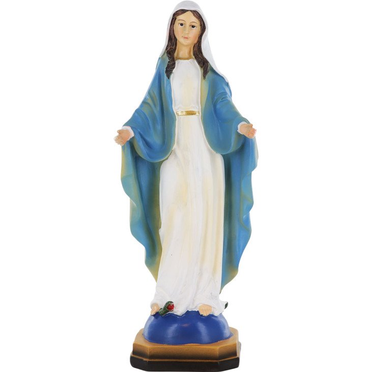 Statue de la Vierge Miraculeuse brune - résine