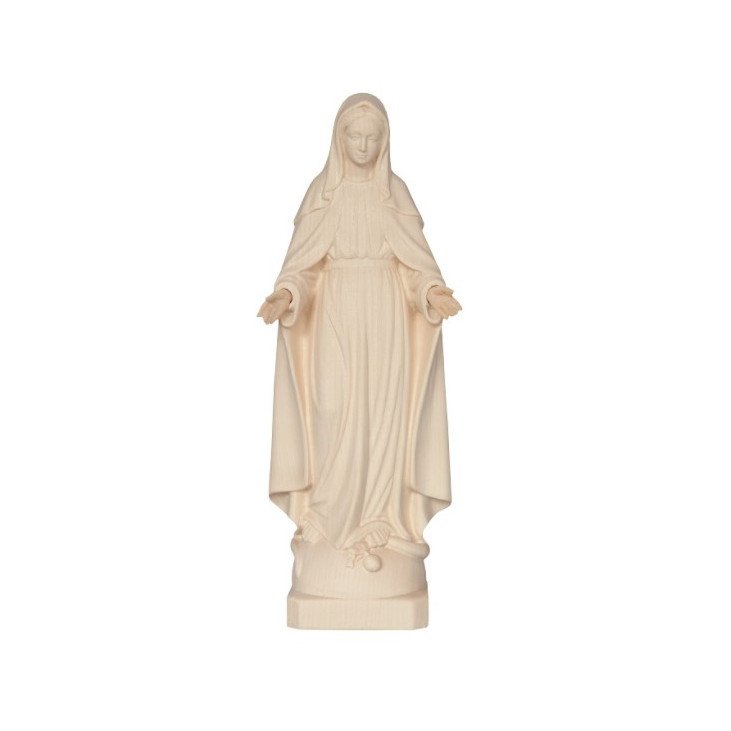 Statue de la Vierge Miraculeuse en bois - 14 cm