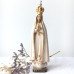 Statue de Notre-Dame de Fatima - bois polychrome - 16 cm