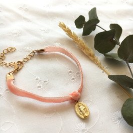 Bracelet en velours de la Médaille miraculeuse