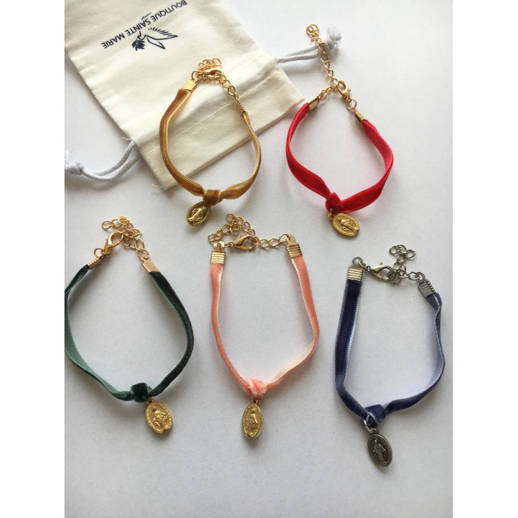 Bracelet en velours de la Médaille miraculeuse