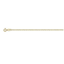 Chaîne maille forçat miroir creuse en or 18 carats - 3,6 mm - 70 cm
