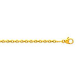 Chaîne maille forçat en 18 carats - 1.5 mm - 40 cm