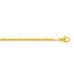 Chaîne maille forçat en 18 carats - 1.5 mm - 40 cm