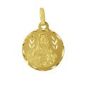 Médaille Scapulaire 16 mm en or 18 carats