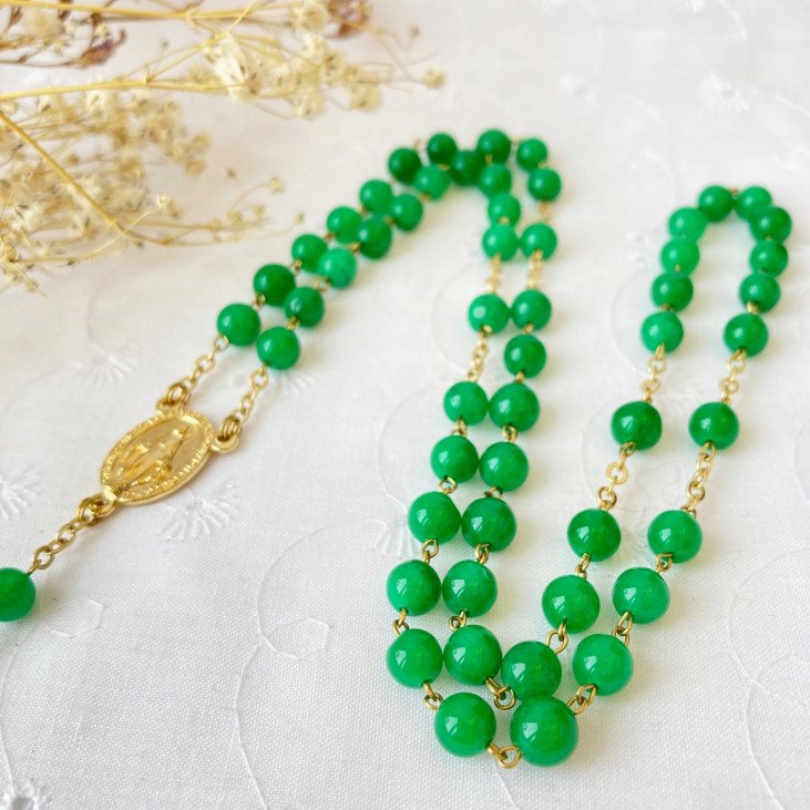 Chapelet de la Médaille Miraculeuse en Aventurine