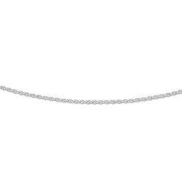 Chaîne maille forçat ronde 1,7 mm - 42-45 cm - Argent