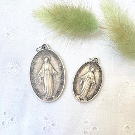 Grande Médaille Miraculeuse - métal argenté