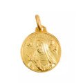 Médaille Sainte Rita portrait 16 mm - plaqué or